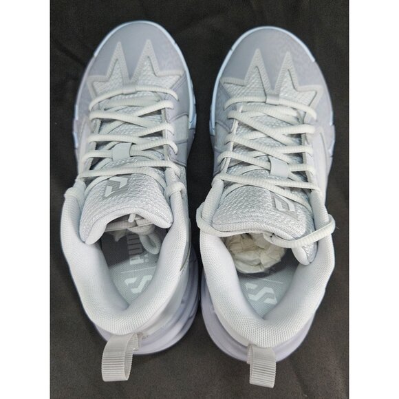 NEW Puma Scoot 1 Grey Ice Junior Basketball Shoes Size 5.5 Silver Mist/Gray Fog - Picture 5 of 8